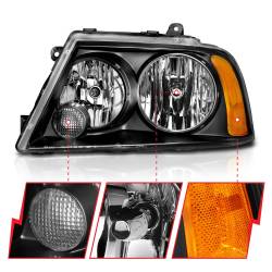 Anzo USA - Anzo USA 111045 Black Crystal Headlight Set for 03-06 Lincoln Navigator - Image 3
