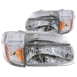 Anzo USA Crystal Headlight Set w/Corners Chrome Explorer/Mountaineer 111040