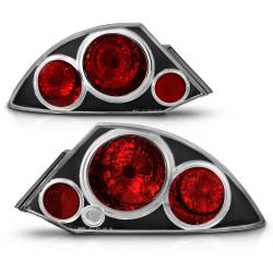 Anzo USA - Anzo USA 221081 Black Euro Clear Lens Taillight Set for 00-05 Mitsubishi Eclipse - Image 2