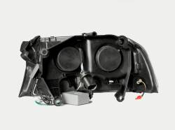 Anzo USA - Anzo USA 111194 Black Crystal Headlight Set w/LED Halo for 97-04 Dakota/Durango - Image 2