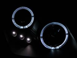 Anzo USA - Anzo 121341 Projector Headlight Set w/CCFL Halo Black for 97-01 Honda Prelude - Image 3