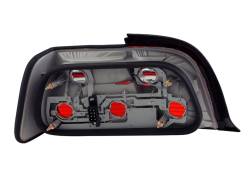 Anzo USA - Anzo USA 221215 Chrome Euro Red/Clear Lens Taillight Set for BMW 3-Series Coupe - Image 2