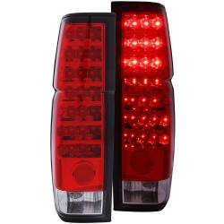Anzo USA - Anzo USA 311034 Chrome LED Red/Clear Lens Taillight Set for Hardbody - Image 1