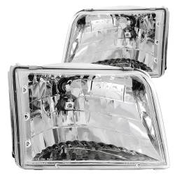 Anzo USA - Anzo USA 111036 Chrome Crystal Headlight Set for 93-97 Ford Ranger - Image 1