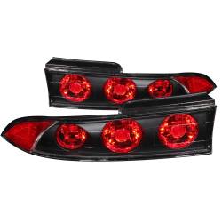 Anzo USA - Anzo USA 221084 Black Euro Clear Lens Taillight Set for 95-99 Mitsubishi Eclipse - Image 1