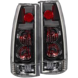Anzo USA - Anzo USA 211144 Black Euro Clear Lens Taillight Set 99-00 Cadillac Escalade - Image 1