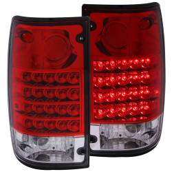Anzo USA - Anzo USA 311043 Chrome LED Red/Clear Lens Taillight Set for Pickup - Image 1