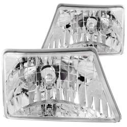 Anzo USA - Anzo USA 111037 Chrome Crystal Headlight Set for 98-00 Ford Ranger - Image 1