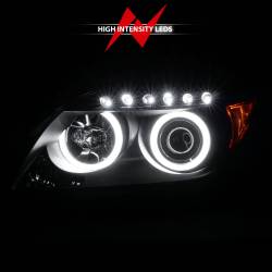 Anzo USA - Anzo USA 121119 Projector Headlight Set w/CCFL Halo Black for 05-10 Scion TC - Image 6
