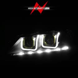Anzo USA - Anzo USA 121492 Black Projector Headlight w/U-Bar Halo for 13-15 Honda Accord - Image 6