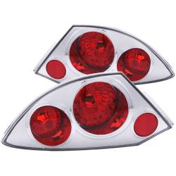 Anzo USA - Anzo USA 221080 Chrome Euro Clear Lens Taillight Set 00-05 Mitsubishi Eclipse - Image 1