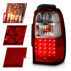 Anzo USA - Anzo USA 311070 Chrome LED Red/Clear Lens Taillight Set for 01-02 4Runner - Image 3