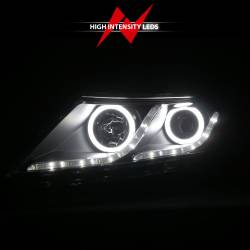 Anzo USA - Anzo USA 121460 Projector Headlight Set w/CCFL Halo Black for 11-15 Kia Optima - Image 6