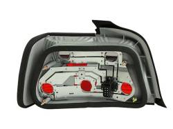 Anzo USA - Anzo USA 221200 Chrome Euro Taillight Set Red/Smoke Lens for 92-98 BMW 3-Series - Image 2