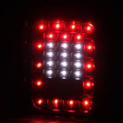 Anzo USA - Anzo USA 311203 Chrome LED Smoked Lens Taillight Set for 07-18 Jeep Wrangler JK - Image 2