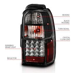 Anzo USA - Anzo USA 311099 Black LED Clear Lens Taillight Set for 01-02 Toyota 4Runner - Image 4