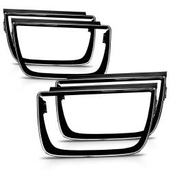 Anzo USA - Anzo USA 351002 4Pc Taillight Bezel Kit Gloss Black for 10-13 Chevy Camaro - Image 2