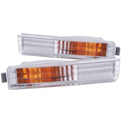 Anzo USA 511006 Clear Lens Front Bumper/Turn Signal Light Set for 90-91 Accord