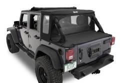 Bestop - Bestop 80103-17 Halftop Conversion Black Twill for 07-18 Jeep Wrangler JK 4DR - Image 7