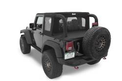 Bestop - Bestop 53900-35 Halftop Soft Top Black Diamond for 07-18 Jeep Wrangler JK 2DR - Image 1