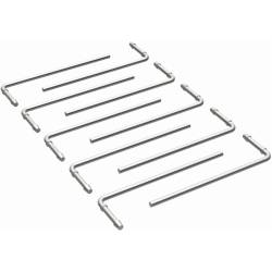 MagnaFlow Exhaust Products - MagnaFlow 10152 90-DEG Bend Barbed Performance Exhaust Hanger 0.375" 10pk - Image 2