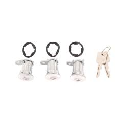 Omix - Omix 11813.12 Door Lock Cylinder Kit 3 Locks 84-90 Wrangler/Cherokee/Comanche - Image 1