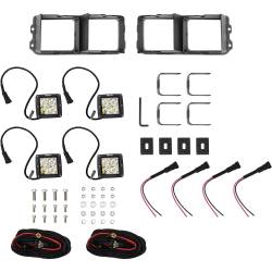 Westin - Westin 58-9915 Outlaw/Pro-Mod Bumper Light Kit w/4 HyperQ LEDs & 2 Brackets - Image 2