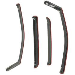 Westin - Westin 72-51495 4PC In-Channel Wind Deflector Smoke for 07-18 Jeep Wrangler 4DR - Image 2