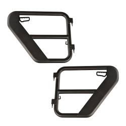 Rugged Ridge - Rugged Ridge 11509.14 Fortis Black Rear Tube Doors for 18-21 Wrangler/Gladiator - Image 1