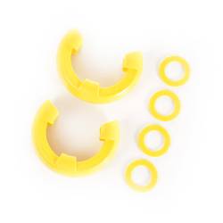Rugged Ridge - Rugged Ridge 11235.32 D-Ring Shackle Isolator Kit Yellow Pair 3/4 inch - Image 1