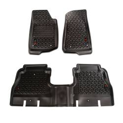 Rugged Ridge - Rugged Ridge 12987.05 Floor Liner Front/Rear Black 2018-2020 Jeep Wrangler JL 4 - Image 1