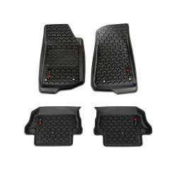 Rugged Ridge - Rugged Ridge 12987.43 Floor Liner Kit Front/Rear Black for 18-20 Wrangler JL 2DR - Image 1