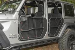 Rugged Ridge - Rugged Ridge 13579.54 Fortis Tube Door Covers Rear Pair Black 18-21 Wrangler 4DR - Image 4