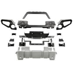 Rugged Ridge - Rugged Ridge 11549.41 Venator Front Bumper w/Overrider/Winch Tray 18-20 JL/JT - Image 1