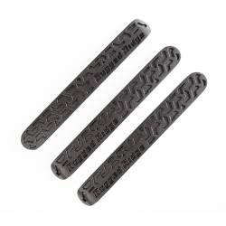 Rugged Ridge - Rugged Ridge 1311.48 Black Tread Door Handle Inserts for 07-18 Jeep Wrangler 2DR - Image 1
