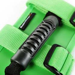 Rugged Ridge - Rugged Ridge 13505.05 Ultimate Grab Handle Kit Green 55-21 Jeep CJ/Wrangler 20-2 - Image 3