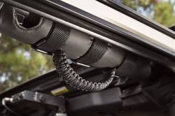 Rugged Ridge - Rugged Ridge 13505.30 Universal Fit Paracord Black/Black Grab Handle Kit Pair - Image 4