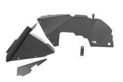 Rugged Ridge - Rugged Ridge 11615.61 Inner Fender Liners Front Aluminum Black 18-21 Jeep Wrangl - Image 1