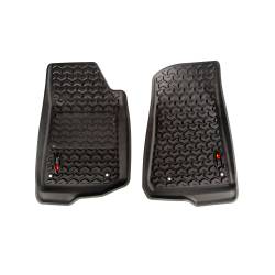 Rugged Ridge - Rugged Ridge 12920.36 Floor Liner Front Black 18-20 Jeep Wrangler JL/Gladitor JT - Image 1
