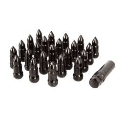 Rugged Ridge - Rugged Ridge 16715.25 Wheel Lug Nut 23 Piece 1/2x20 Bullet Style Black - Image 1