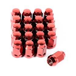 Rugged Ridge - Rugged Ridge 16715.24 Wheel Lug Nut Set Of 20 1/2-20 Red - Image 1