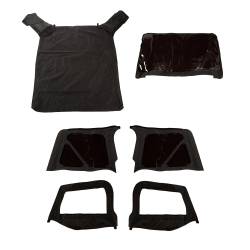 Rugged Ridge - Rugged Ridge 13758.35 Soft Top Door Skins Black Dia Tinted for 97-06 Wrangler TJ - Image 1