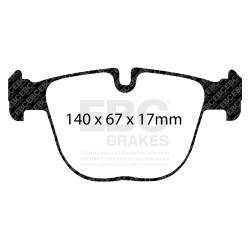 EBC Brakes - EBC Brakes DP52008NDX BluestuF NDX Full Race Brake Pads for 10-21 BMW X5/X6 - Image 3