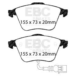 EBC Brakes - EBC Brakes DP51946NDX Bluestuff NDX Full Race Brake Pads for Golf R TT Quattro - Image 3