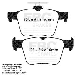 EBC Brakes - EBC Brakes DP52173NDX Bluestuff NDX Full Race Brake Pads for 15-19 S3 - Image 3