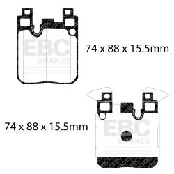 EBC Brakes - EBC Brakes DP52133NDX Bluestuff NDX Full Race Brake Pads - Image 3