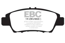 EBC Brakes - EBC Brakes DP42041R Yellowstuff Street & Track Brake Pads for 09-20 CR-Z Fit - Image 1