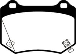 EBC Brakes - EBC Brakes DP52361NDX Bluestuff NDX Full Race Brake Pads for 18-21 WRX STI - Image 2