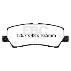 EBC Brakes - EBC Brakes DP53041NDX Bluestuff NDX Full Race Brake Pads for 15-19 Mustang - Image 3