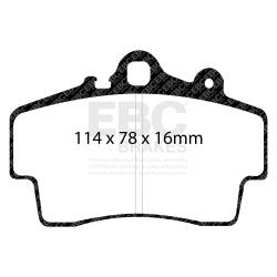 EBC Brakes - EBC Brakes DP51207NDX Bluestuff NDX Full Race Brake Pads for Boxster Cayman - Image 3